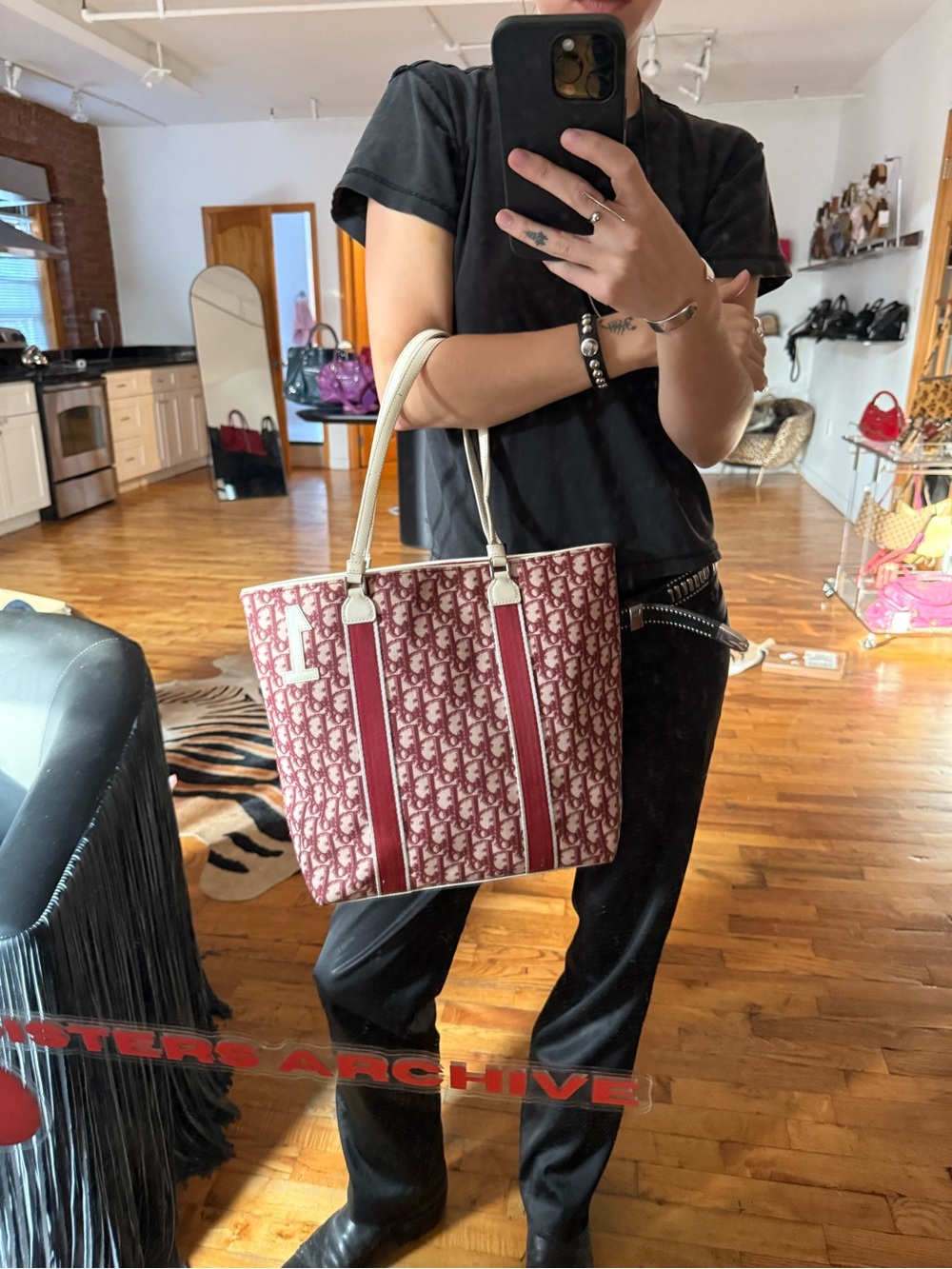 DIOR NO.1 RED TOTE - Picture 2 of 6